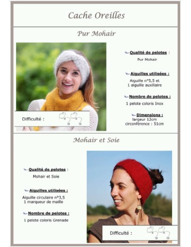 Modèle tricot Cache-oreilles