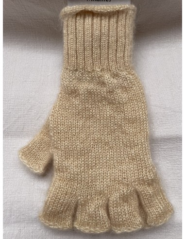 Mitaines en mohair et soie