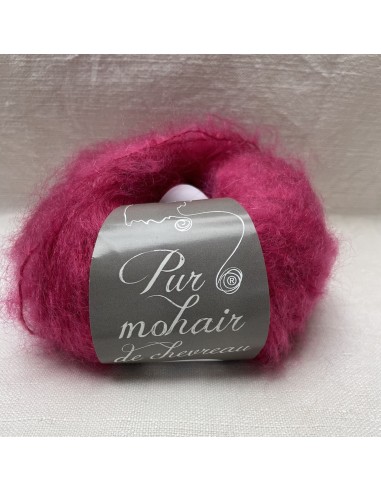 Pelote Rose Hortensia - Pur mohair