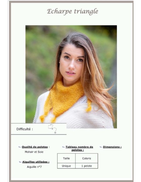 Modèle tricot Petite chèche