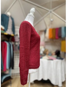 Pull FEMME grenade léger en mohair et soie (-25%) 2