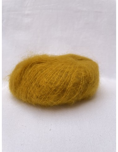 Pelote Jaune Soleil - 80% mohair 20% soie