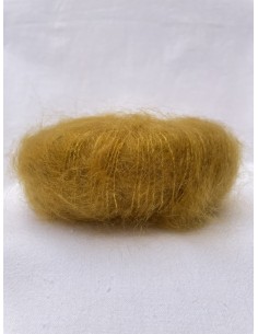 Pelote Jaune miel - 80% mohair 20% soie