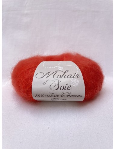 Pelote Mandarine - 80% mohair 20% soie