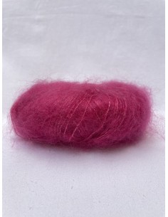 Pelote Rose hortensia - 80% mohair 20% soie