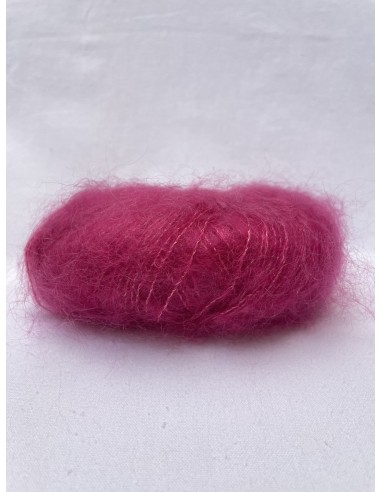 Pelote Rose hortensia - 80% mohair 20% soie