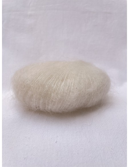 Pelote Ecrue - 80% mohair 20% soie