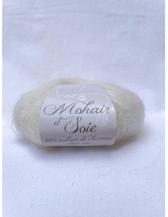 Pelote Ecrue - 80% mohair 20% soie 2