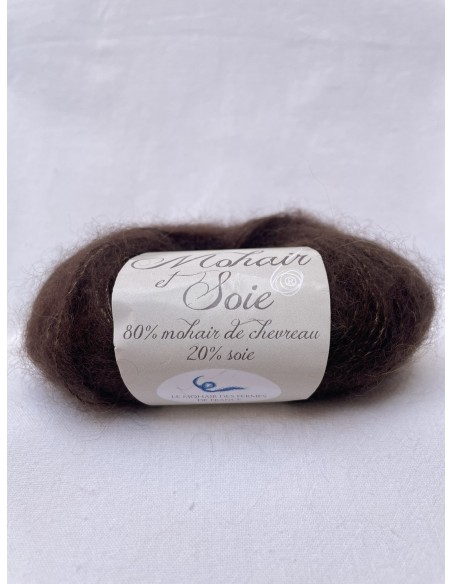 Pelote Chocolat - 80% mohair 20% soie