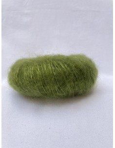 Pelote Vert Mousse - 80% mohair 20% soie