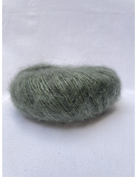 Pelote Vert Kaki - 80% mohair 20% soie