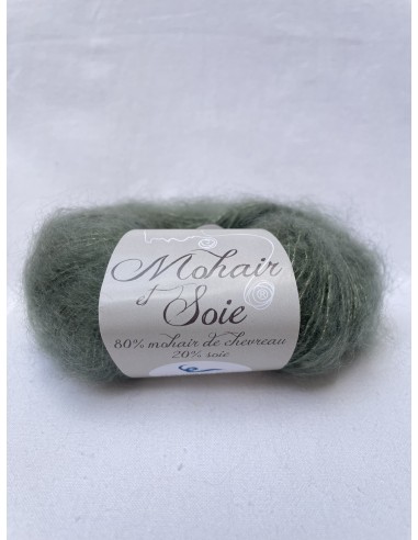 Pelote Vert Kaki - 80% mohair 20% soie