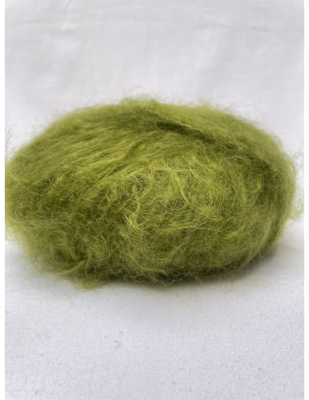 Pelote Vert Mousse - Pur mohair