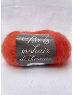 Pelote Mandarine - Pur mohair 2