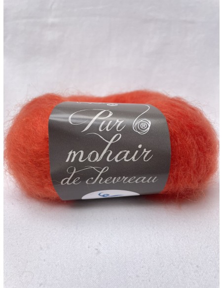 Pelote Mandarine - Pur mohair