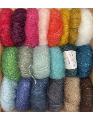 Pelotes 80% Mohair et 20% Soie