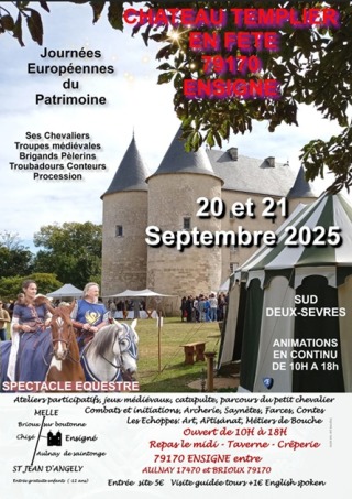 20-21 septembre - Fête médiévale - le Château Templier en fête