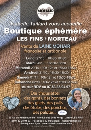 Du 27 au 02 novembre - Boutique éphémère dans le Haut-Doubs