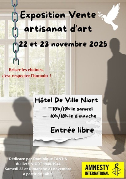 22-23 novembre - Salon de créateurs organisé par Amnesty International