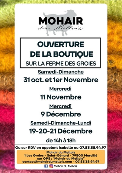 Ouverture de la boutique sur la Ferme des Groies